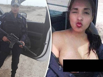 Kadın polisin üstsüz pozları ülkeyi karıştırdı