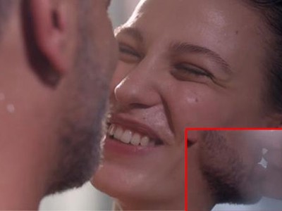 Serenay Sarıkaya ile Ozan Güven'in olay öpüşmesi