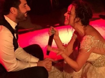 Nursel Ergin ve Murat Akyer'in olay düğününden ilk görüntüler