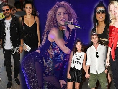 Ünlüler Shakira konserine akın etti