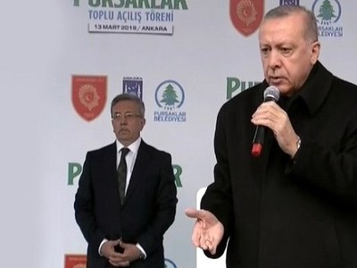 Erdoğan konuşmasını bölen kadına kızdı: Hanımefendi provoke etme bizi