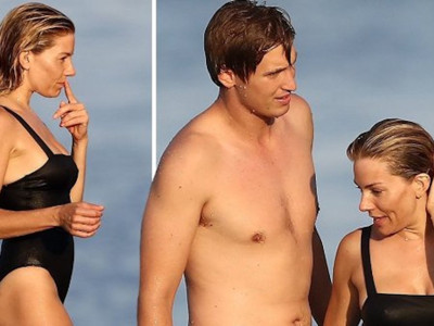 Sienna Miller yeni aşkıyla tatilde