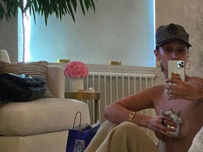 Bella Hadid üstsüz fotoğrafıyla #EvdeKal çağrısı yapınca...