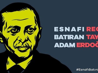 CHP'den Esnafı Batıran Adam Recep Tayyip Erdoğan Kampanyası
