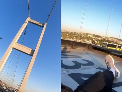 Metrobüsün Üzerinde Yolculuk Yapan Adam Yürekleri Ağızlara Getirdi