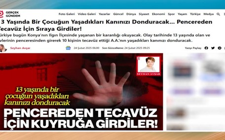 Medya Ombudsmanı Faruk Bildirici o haberi eleştirdi: Tecavüz haberi değil pornografik öykü