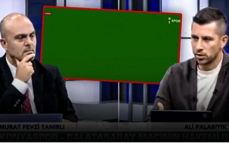 Ali Palabıyık Saray'ın hakemlere müdahalesini anlatırken HT Spor yayını birden kesildi