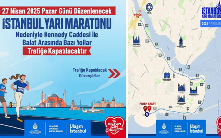 İstanbul Maratonu için bazı yollar trafiğe kapatıldı
