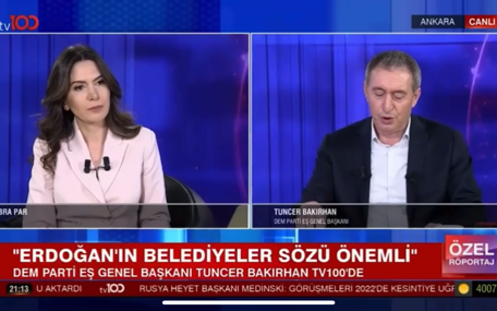 DEM Parti Eş Başkanı Tuncer Bakırhan'dan tv100'de flaş korucu açıklaması: Tam ifade edememiş…