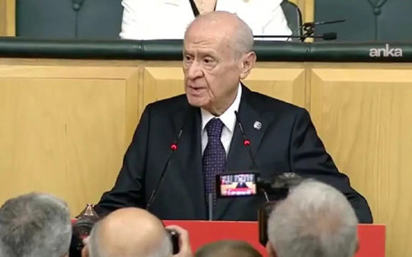 5 Ay sonra kürsüye çıkan Devlet Bahçeli İsrail'i topa tuttu