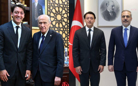 AKP'li Mesut Özil'den Bahçeli ve Hakan Fidan'a ziyaret