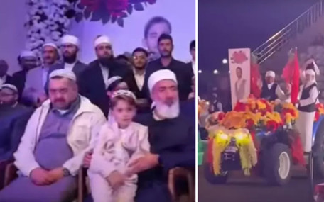 Menzil cemaatinin düğününde şaşırtan anlar: Sosyal medyada olay oldu