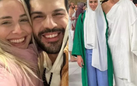 Survivor’dan Kâbe’ye: Damla Can sevgilisi Tolga Mendi ile Umre'de