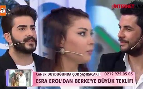 Eski damat adayı stüdyoya geldi ortalık karıştı