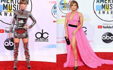 2018 Amerikan Müzik Ödülleri'nde kırmızı halı şıklığı