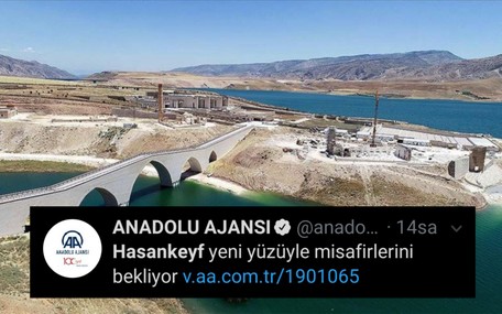 Anadolu Ajansı'nın Hasankeyf haberine tepki yağdı gelen cevaplar olay oldu!