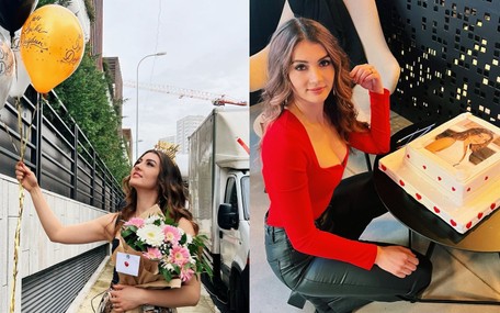 Burcu Özberk'e Aşk Mantık İntikam Setinde Doğum Günü Kutlaması