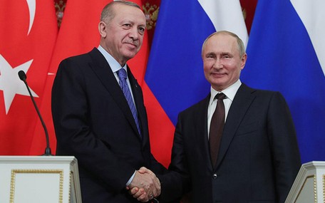 Erdoğan, Putin ile Filistin'i Görüştü