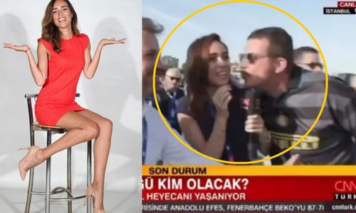 CNN Türk spikerini canlı yayında öpmeye çalıştılar: Damla Uğurtürk'ün zor anları