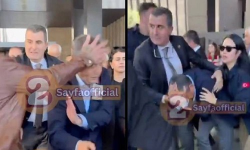 Özgür Özel'e çirkin saldırı! Ben Osmanlı çocuğuyum diyen saldırgan ambulans ile kaçırıldı