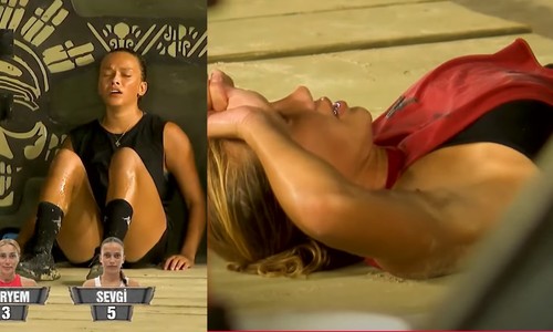 Survivor'da Sevgi'ye elenen Meryem adaya veda etti: Düello nefes kesti