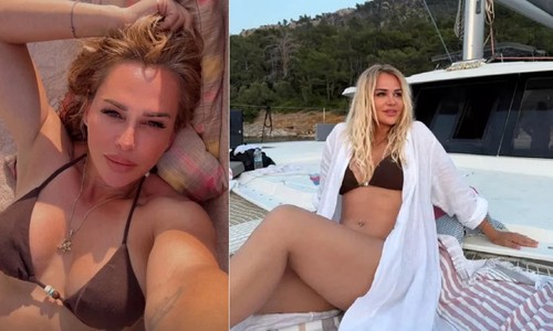 Survivor Nagihan Karadere bikini sezonunu teknede açtı
