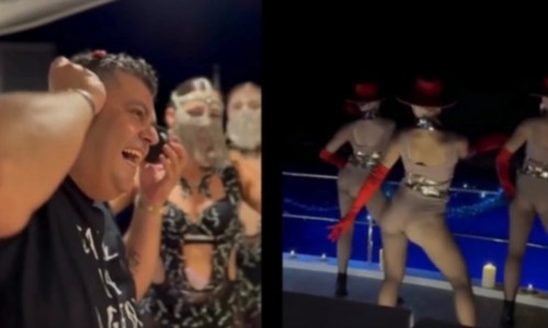 Sosyetik boşanmaya dansözlü parti: Baran Aras yatında özgürlüğünü kutladı