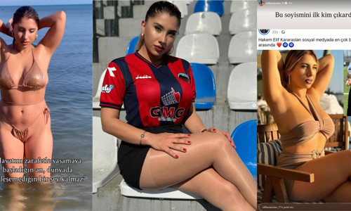 Türkiye'nin en ünlü kadın hakemi Elif Karaarslan o paylaşımı görünce isyan etti
