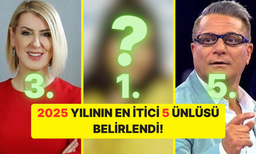 2025’in en çok tepki çeken 5 ünlüsü açıklandı!