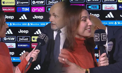 Spalletti’den maç sonrası şok hareket: Kadın muhabiri öptü