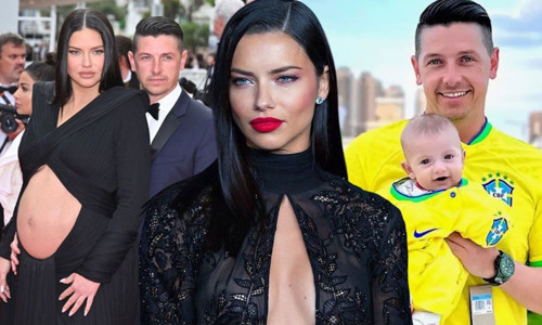 Adriana Lima’nın oğlu Cyan annesinin kopyası