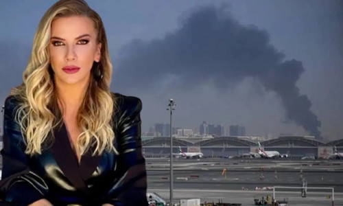 Ivana Sert Dubai'de mahsur kaldı: Uçak kalkarken patlamalar meydana geldi!