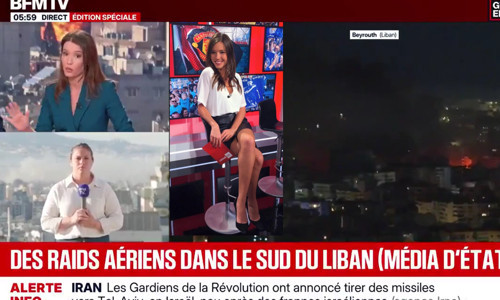 BFM TV sunucusu Emilie Broussouloux her şeyi birbirine karıştırınca: İsrail, İran, Beyrut..