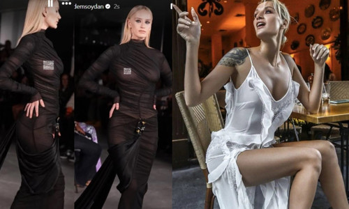 Didem Soydan’ın podyumdaki transparan kıyafeti gündemden uzak kalan ünlü şarkıcıyı kızdırdı