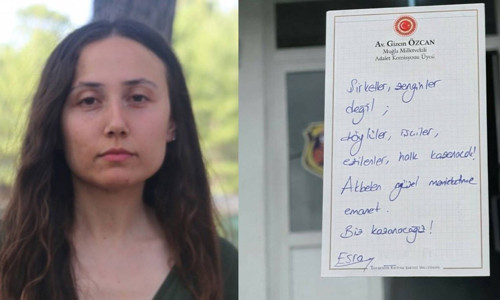 Esra Işık'tan cezaevi mesajı: Akbelen güzel memleketime emanet, biz kazanacağız