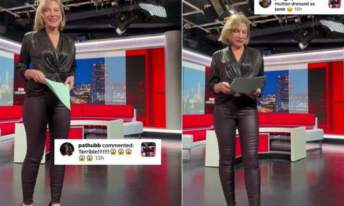 BBC sunucusu Amanda Harper deri pantolon giydi diye linç edildi, tepkilere boyun eğmedi