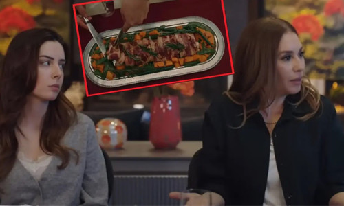 Kızılcık Şerbeti’nden Hülya Avşar'ın dizisine domuz eti göndermesi