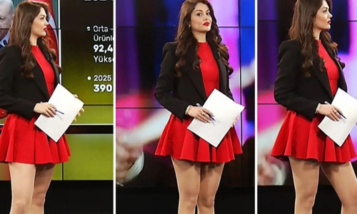 Lider Haber TV spikeri Ezgi Kılıç'ın yayındaki kıyafeti sosyal medyayı karıştırdı