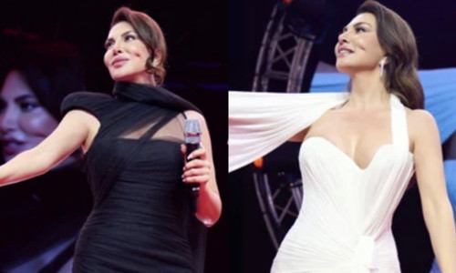 Ebru Yaşar hem şarkıları hem şıklığıyla Harbiye sahnesini salladı
