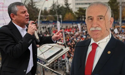 CHP mitinginde Kılıçdaroğlu destekçisi vekile protesto: Özgür Özel aracına alarak kurtardı!