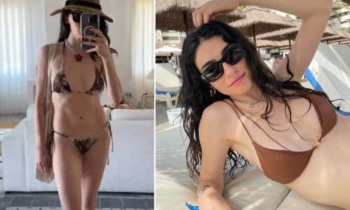 Hazar Ergüçlü tatil pozlarıyla çok konuşuldu