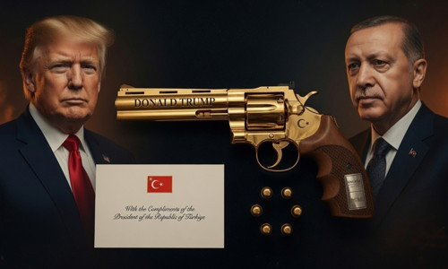 Erdoğan sadece Trump'a altın kaplamalı tabanca hediye etmiş