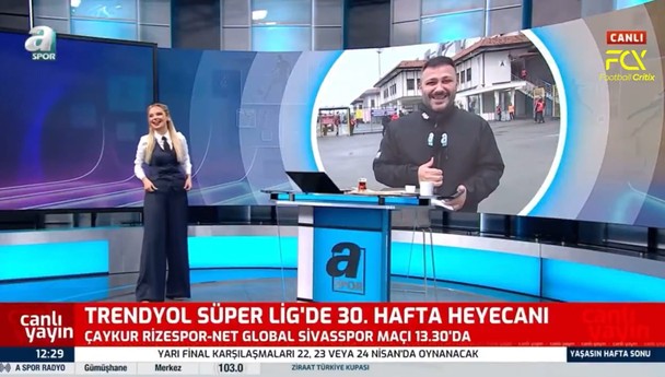 A Spor ekranlarında romantik iltifat: Deniz Satar muhabirin sözlerini duyunca şaşkına döndü