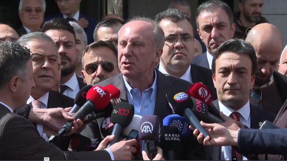 Muharrem İnce: Erdoğan'ın adaylığına itiraz edeceğim