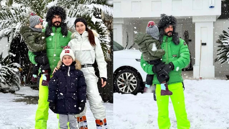 Fahriye Evcen ve Burak Özçivit kar pozlarıyla olay oldu