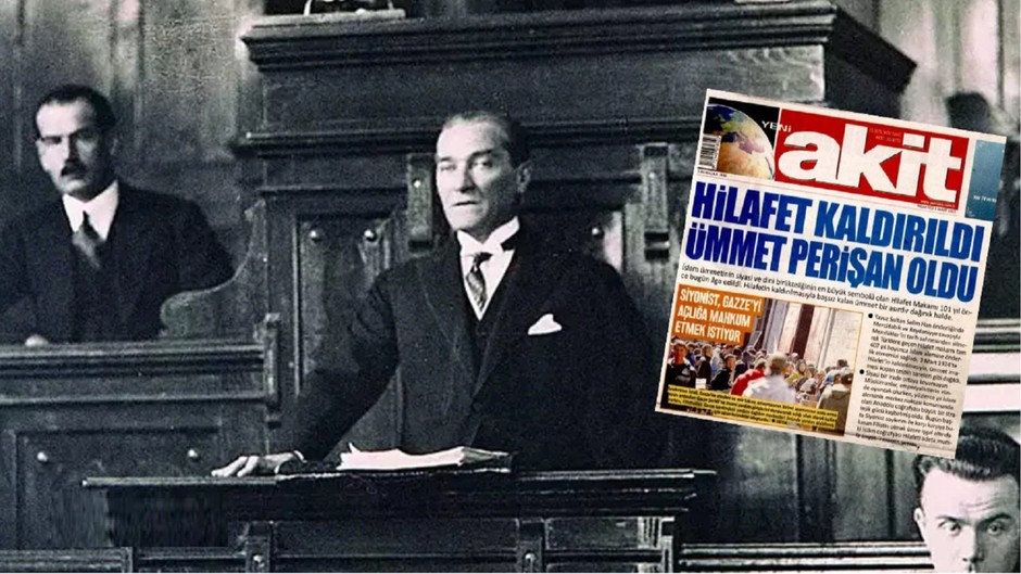 Atatürk düşmanı gerici Yeni Akit bildiğiniz gibi: Hilafet kaldırılınca ümmet perişan olmuş