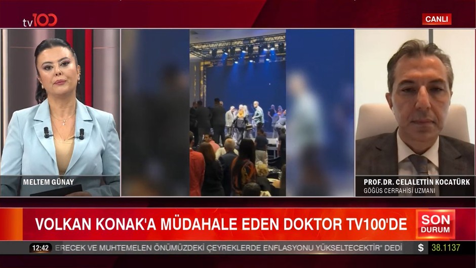 Volkan Konak'a ilk müdahaleyi yapan doktor o anları tv100'e anlattı: Nefes almıyordu nabız yoktu