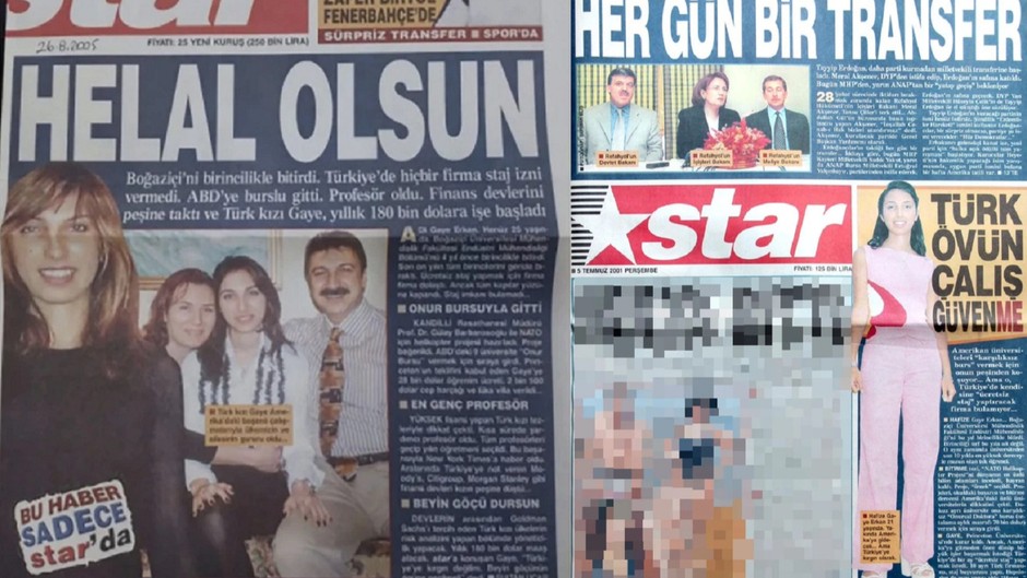 Yılmaz Özdil 24 yıl önce Hafize Gaye Erkan için gazeteye attığı manşeti paylaştı
