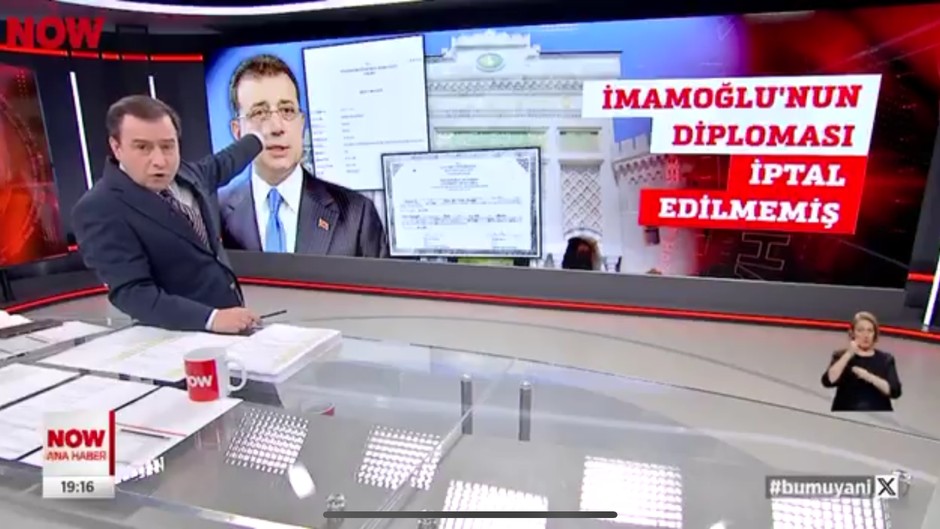 NOW Haber belgesini yayınladı: İmamoğlu’nun diploması iptal edilmemiş, YÖK’e göre diploma geçerli