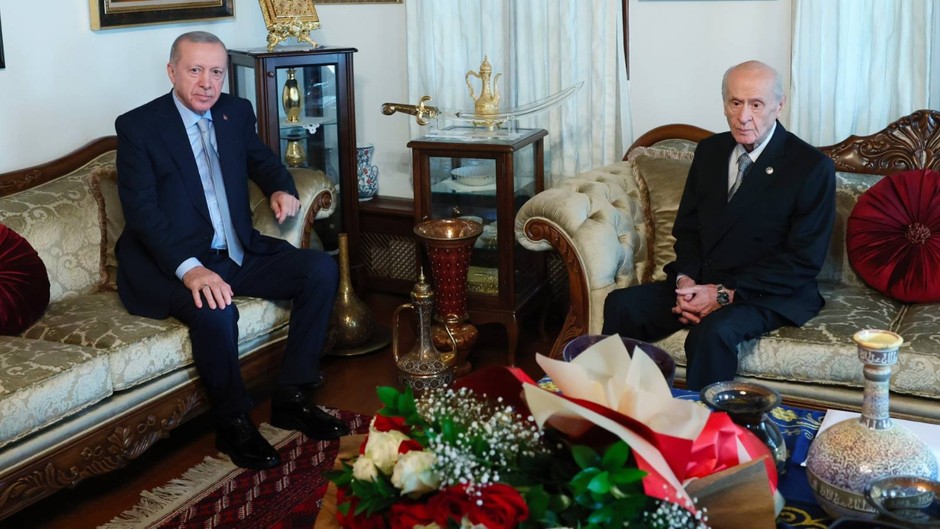 Erdoğan ve Bahçeli 4 ay sonra ilk kez yüz yüze görüştü